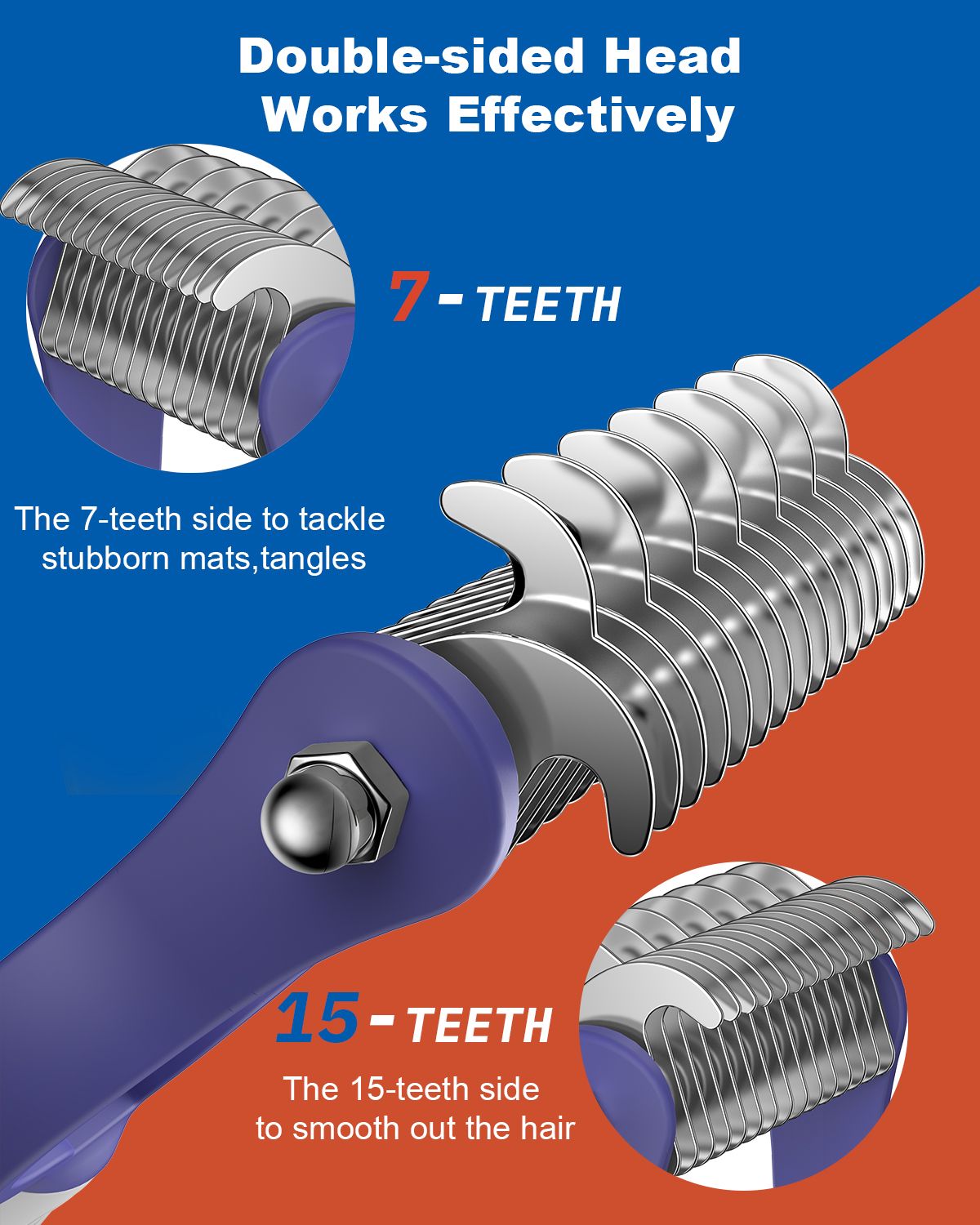 ACE2ACE Undercoat Rake for Dogs