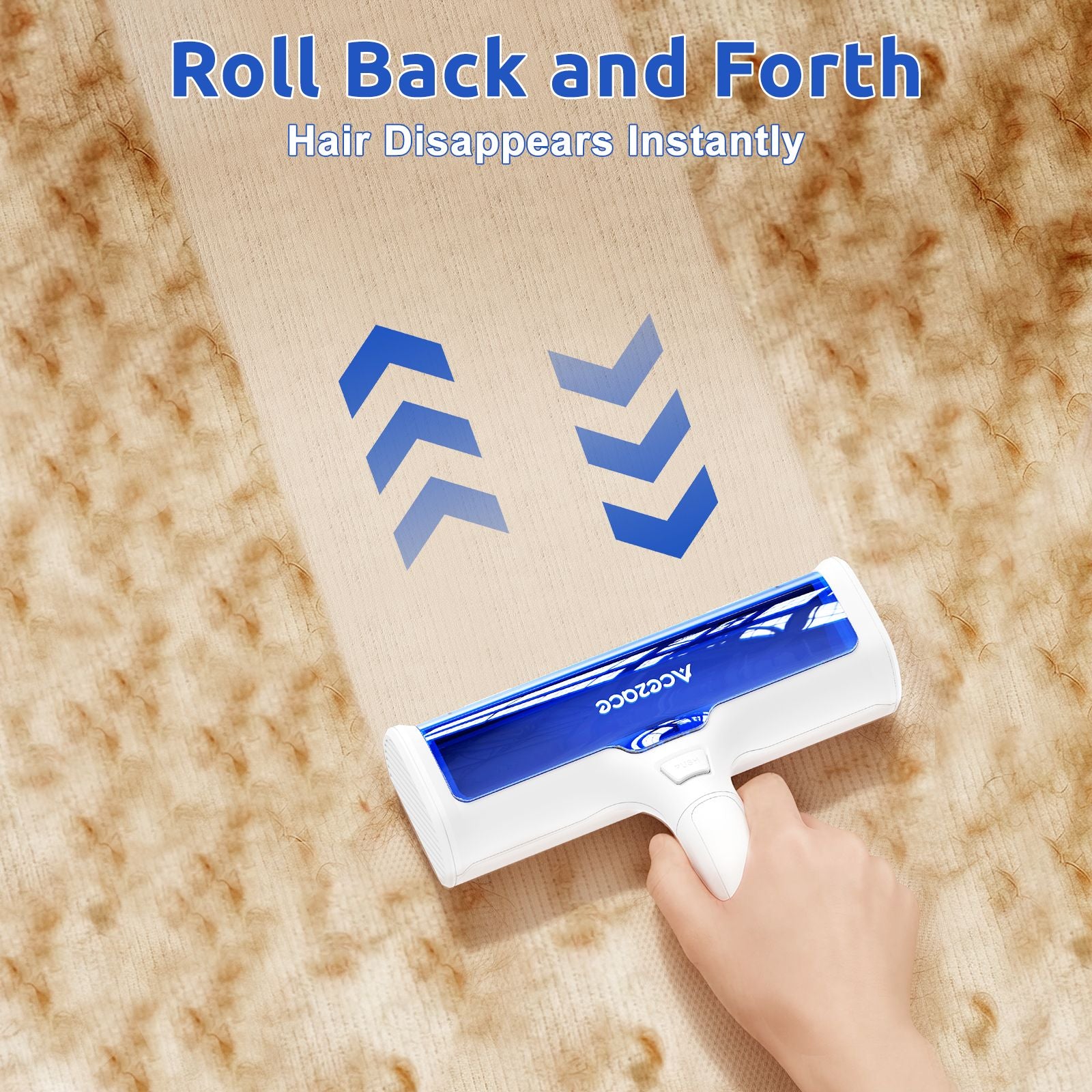 Pet Hair Remover Roller - Visible Dust Bin