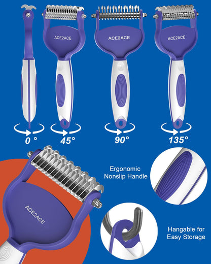 ACE2ACE Undercoat Rake for Dogs