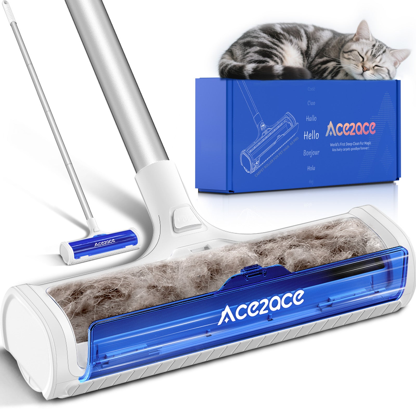 ACE2ACE Carpet Roller for Pet Hair-A3 Pro