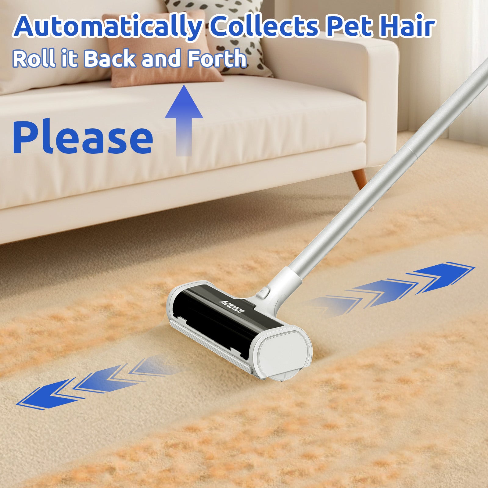 ACE2ACE Carpet Roller for Pet Hair-A3 Pro